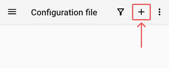 افزودن کانکشن در V2rayNG