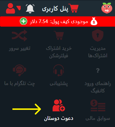 دعوت دوستان در هلوگیت